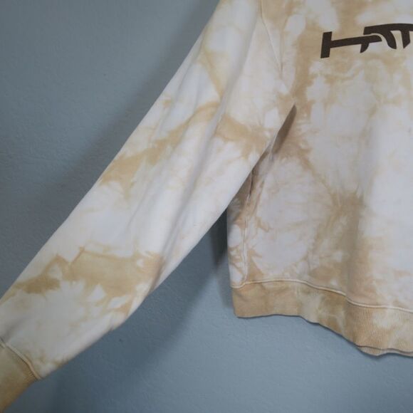 I.AM.GIA‎ Beige Tie Dye Sweater Crewneck Pullover Long Sleeve Lounge Comfy - Picture 4 of 9